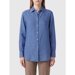 Rohe Women Long-Sleeved Linen Shirt Rohe With Classic Collar And Curved Hem